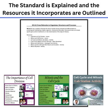 HS-LS1-4 Cell Division and Mitosis BUNDLE | Cell Cycle, Lesson, Activity, image 4