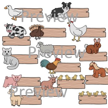 Editable Farm Animal Name Tags , image 2