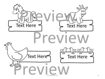 Editable Farm Animal Name Tags , image 3