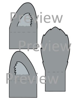 Wolf Ears and Tail Printable Headband , image 4