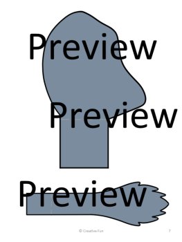 Elephant Ears, Trunk and Tail Printable Headband , image 3