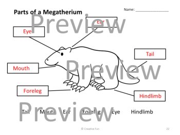 Label It Ice Age Animals, image 4
