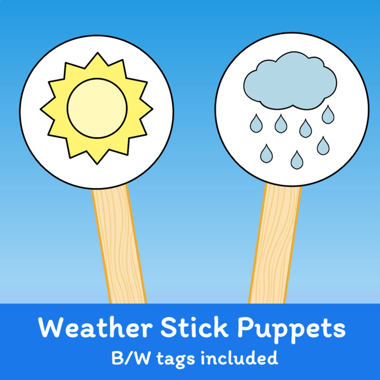 Weather Stick Puppets