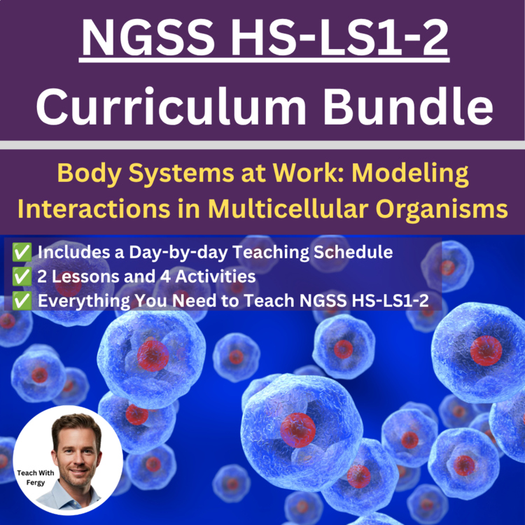 HS-LS1-2 Body Systems at Work BUNDLE | Multicellular, Organisms, Organs