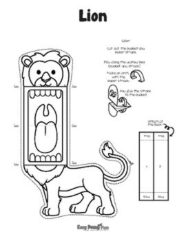 Puppets Jungle Animals Crafts, Printables for Jungle, Rainforest or ZOO Theme, image 2