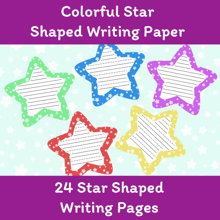 Star-Shaped Writing Paper 