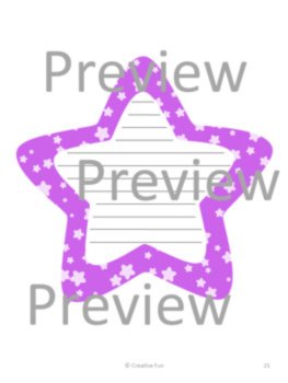 Star-Shaped Writing Paper , image 3