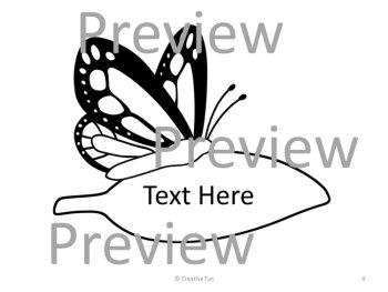 Editable Butterfly Student Name Tags Desk Plates Labels Cubby Locker, image 2