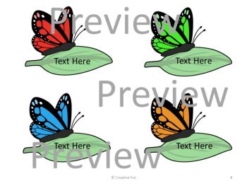 Editable Butterfly Student Name Tags Desk Plates Labels Cubby Locker, image 3