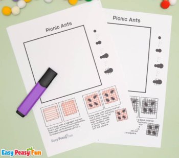 Picnic Ants Art an Easy Spring Craft or Summer Craft or Bulletin Board Display, image 2