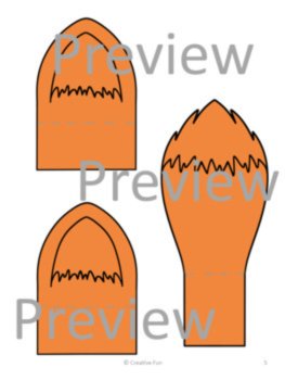 Fox Ears and Tail Printable Headband , image 4