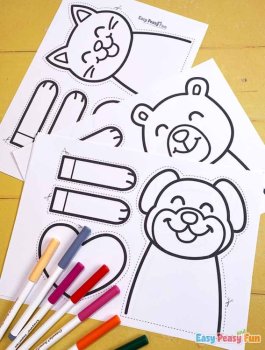 Animals Holding Hearts Valentine's Day Art Lesson - Valentines Day Craft, image 3