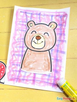 Animals Holding Hearts Valentine's Day Art Lesson - Valentines Day Craft, image 4