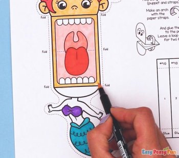 Mini Puppets Fairy Tale Crafts, Printable Puppets, image 4