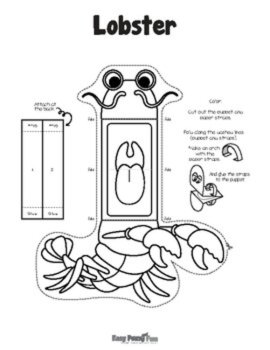 Mini Puppets Sea Animals Crafts, Printable Ocean Animals Paper Puppets, image 2