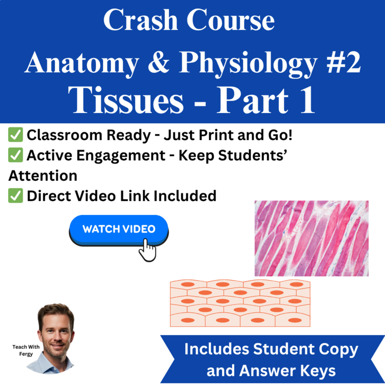 Crash Course ANATOMY & PHYSIOLOGY #2: Tissues | Video Worksheet