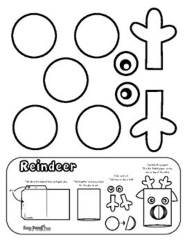 Build a Puppet Christmas Craft, Santa, Reindeer, Elf, Snowman, Penguin, image 2