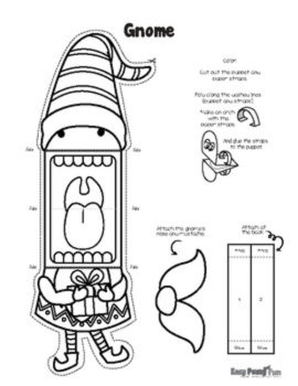 Printable Christmas Puppets, Christmas Craft Template; Santa, Reindeer..., image 2