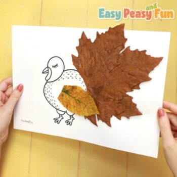 Fall Leaf Art With Printable Prompts, Forest Animals Crafts, image 3