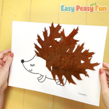 Fall Leaf Art With Printable Prompts, Forest Animals Crafts, image 4