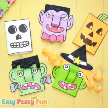 Build a Puppet Halloween Craft, Witch, Vampire, Skeleton and More, image 2