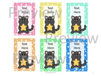 Editable Cat Brag Tags , image 2