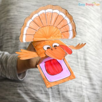 Turkey Thanksgiving Crafts Bundle, November Printable Craftivity Templates, image 3