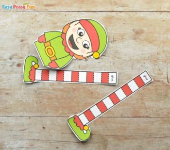 Elf Christmas Craft, Printable Christmas Bulletin Board Decoration Craftivity, image 4