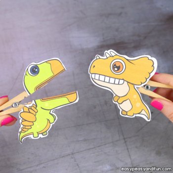 Dinosaur Crafts Bundle Printable Dinosaur Craftivity Templates, image 2