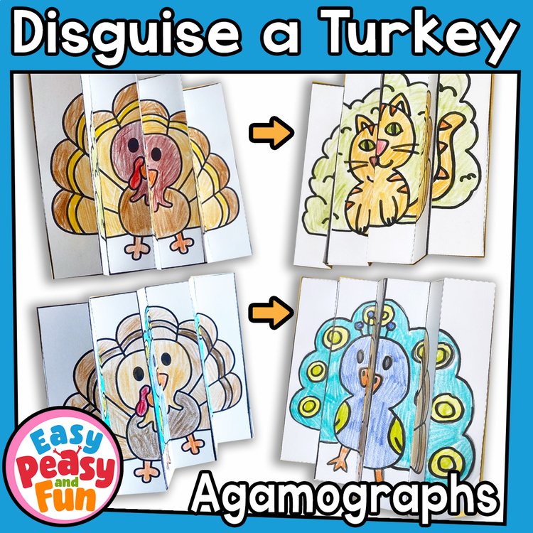 Disguise a Turkey in Disguise Craft, Thanksgiving Project Writing Craftivity