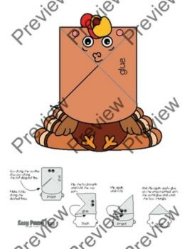 Turkey Corner Bookmarks Craft, Thanksgiving Bookmarks Craftivity, image 3