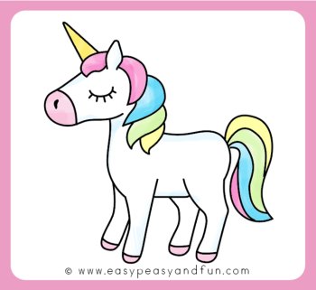 How to Draw a Unicorn Directed Drawing Step by Step Tutorial, image 4