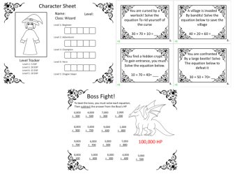 3rd Grade Math Game – Fantasy RPG Addition & Subtraction, image 3