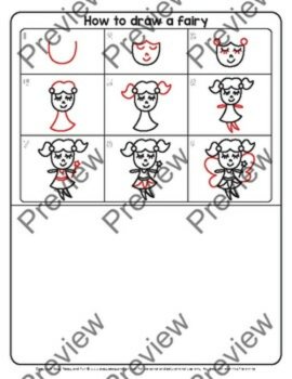 How to Draw a Fairy Directed Drawing Step by Step Tutorial, image 2