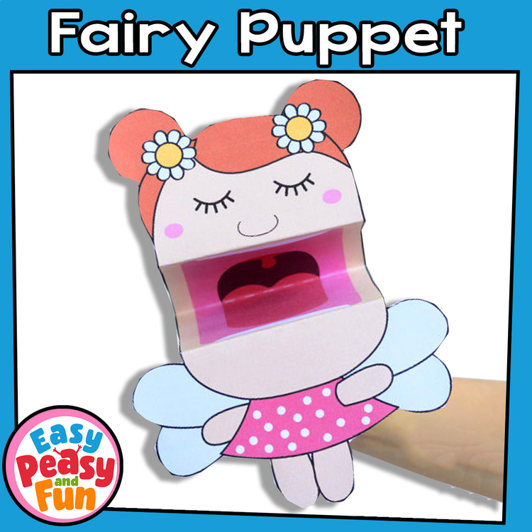 Fairy Craft Hand Puppet Template