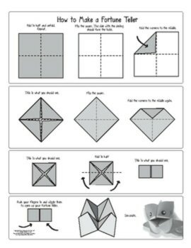 Shark Fortune Teller Craft Cootie Catcher Origami Puppets, image 3