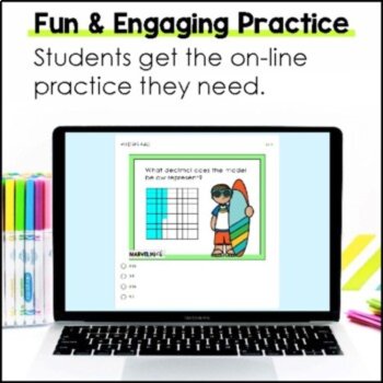 4th Grade Place Value Review - Digital Task Cards - Online STAAR Practice, image 2