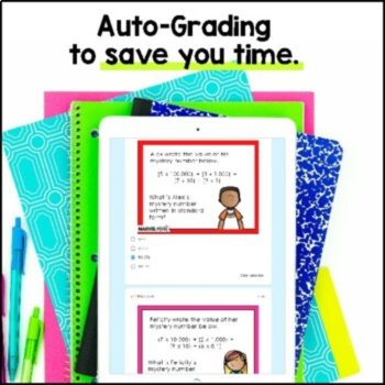 4th Grade Place Value Review - Digital Task Cards - Online STAAR Practice, image 3