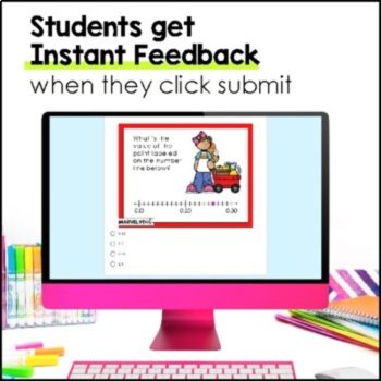 4th Grade Place Value Review - Digital Task Cards - Online STAAR Practice, image 4