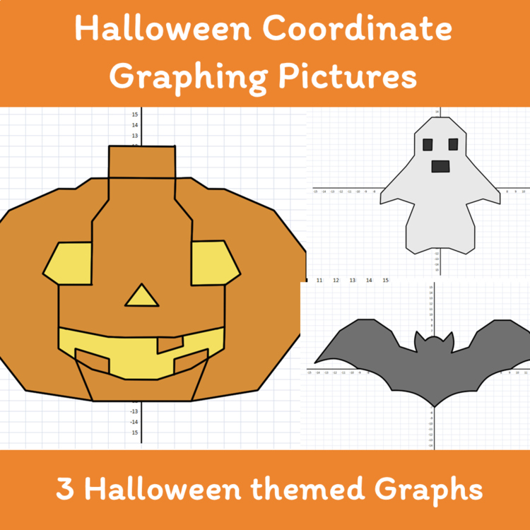 Halloween Coordinate Graphing Pictures 