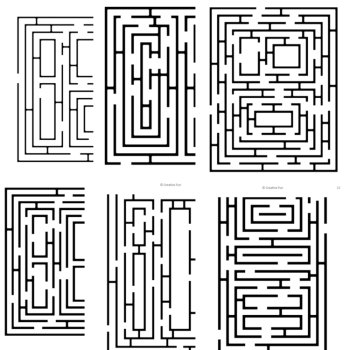 Printable Maze Puzzle Worksheets, image 2