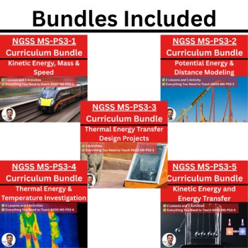MS-PS3 - Energy BUNDLE | Kinetic, Potential Energy, Thermal Heat, Temperature, image 2