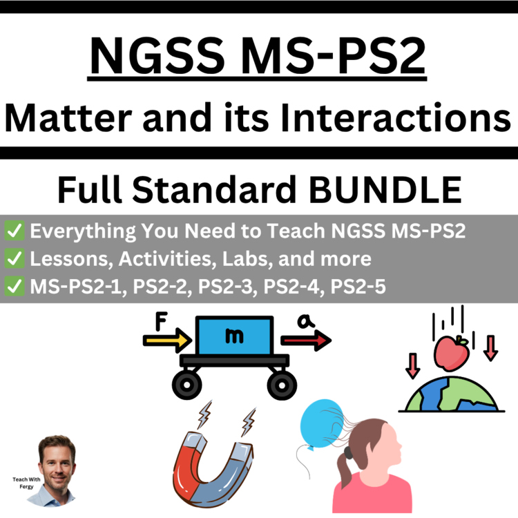 MS-PS2 - Motion and Stability: Forces and Interactions BUNDLE | Newton, Magnets