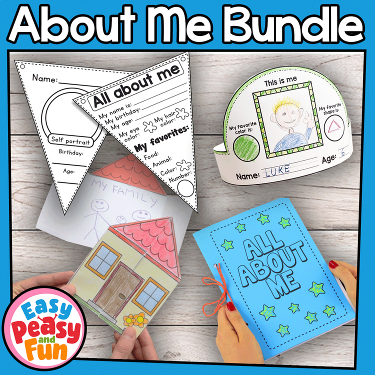 All About Me & My Family Bundle | Activities, Worksheets, Crafts