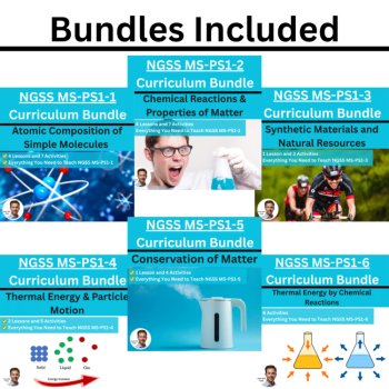 MS-PS1 - Matter and its Interactions BUNDLE | Atoms, Periodic Table, Synthetic, image 2