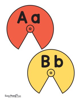 Alphabet Spinners |  Literacy Centers Alphabet Activities, image 2