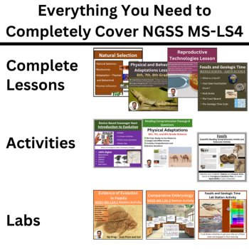 MS-LS4 - Biological Evolution: Unity and Diversity BUNDLE | Fossil Record, Adapt, image 3