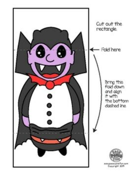Halloween Craft | Halloween Monster Surprise Cards Template, image 3