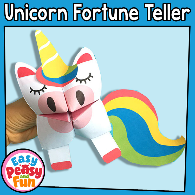 Unicorn Cootie Catcher - Fortune Teller Craft