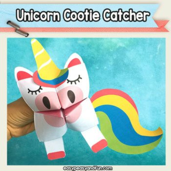 Unicorn Cootie Catcher - Fortune Teller Craft, image 3